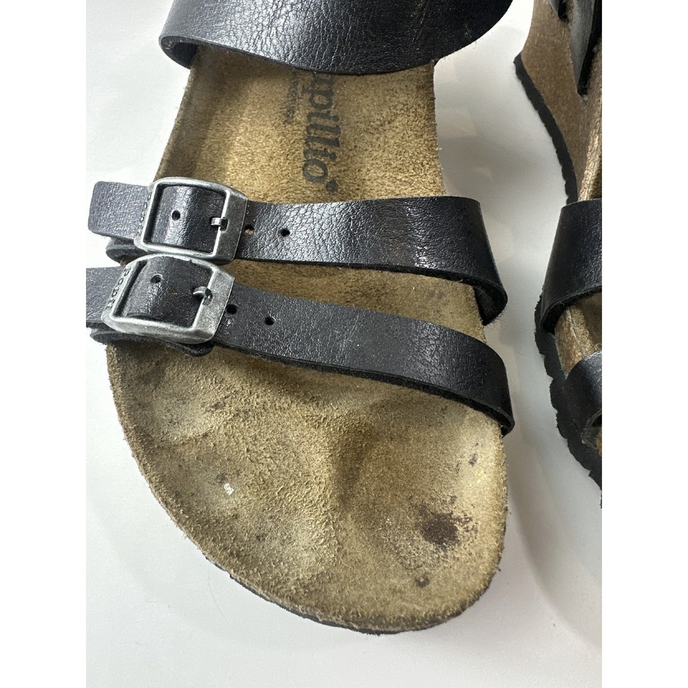 Birkenstock Papillio Ellen Wedge Sandals Women's 39 US 8 - 8.5 Black Strappy - Picture 5 of 12